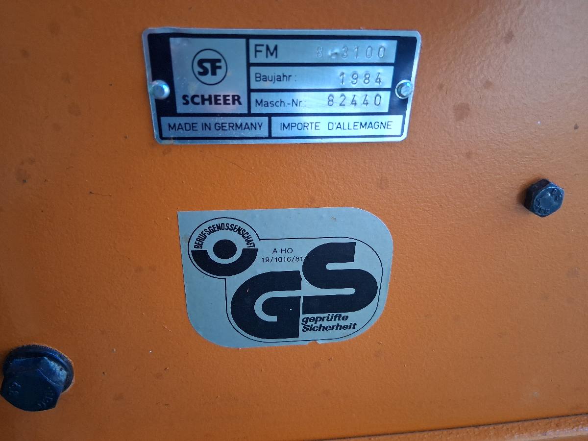 Furniersäge Scheer FM 8-3100